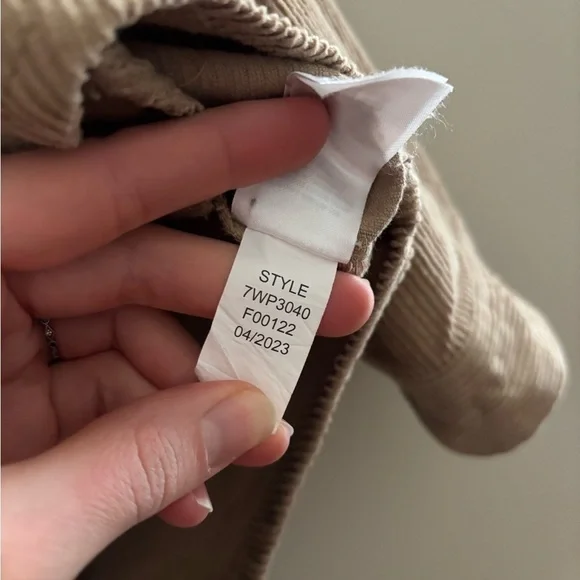 Lucky Brand Tan Corduroy 100% Cotton Oversized Slouchy Button Down Shacket - Picture 10 of 10